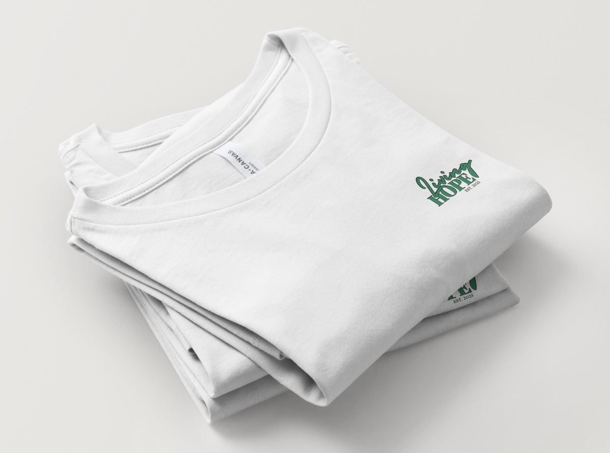 “Living Hope” White Tee